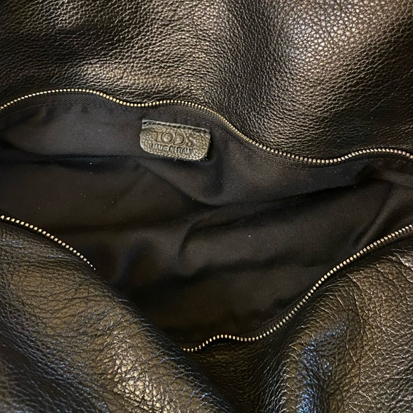 Tod’s Vintage Black Leather Shoulder hand Bag - Picture 3 of 6